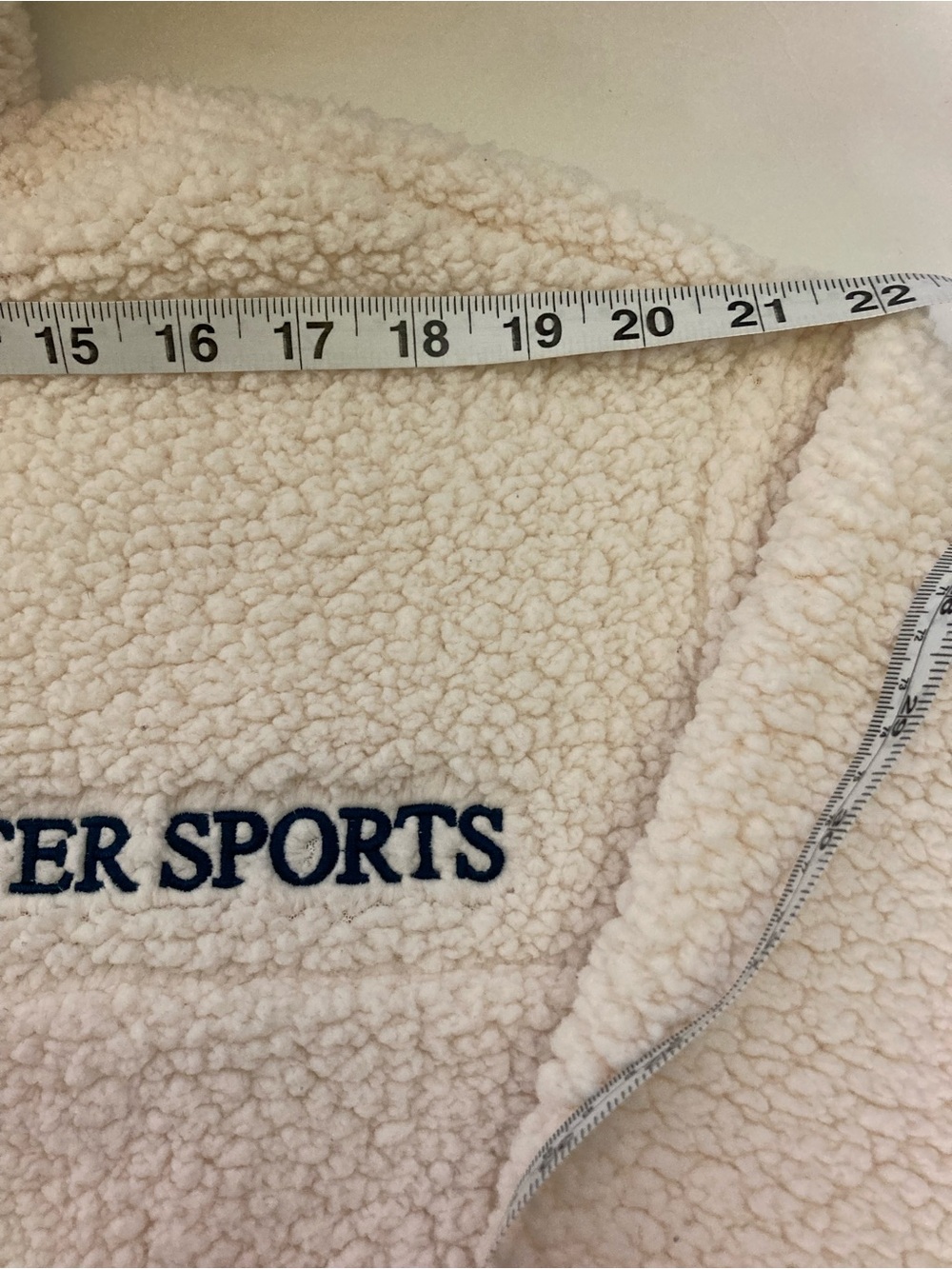 Disney Off-White Sherpa Jacket with Navy Trim - Picture 3 of 9